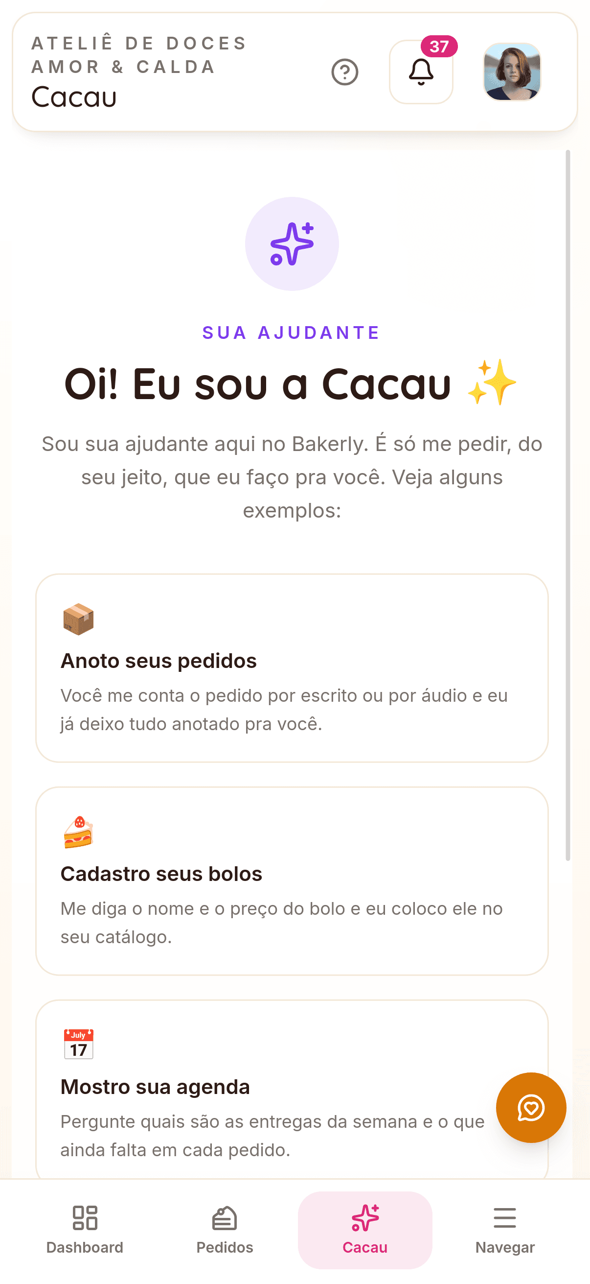 Atendimento por IA no celular